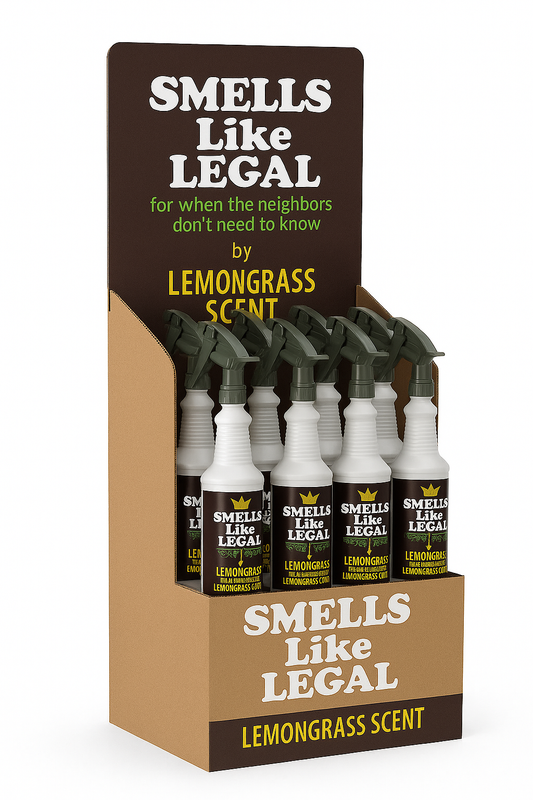 SMELLS LIKE LEGAL CANNABIS ODOR ELIMINATOR LEMONGRASS SCENT